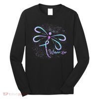 Wo Suicide Prevention Awareness Dragonfly Semicolon Long Sleeve Shirt thumb 0