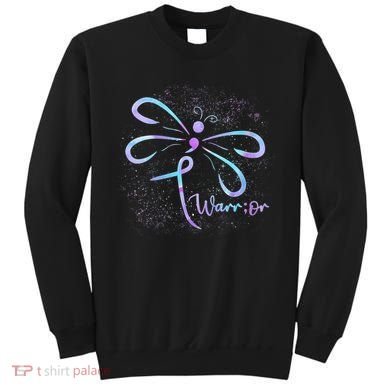 Wo Suicide Prevention Awareness Dragonfly Semicolon Sweatshirt