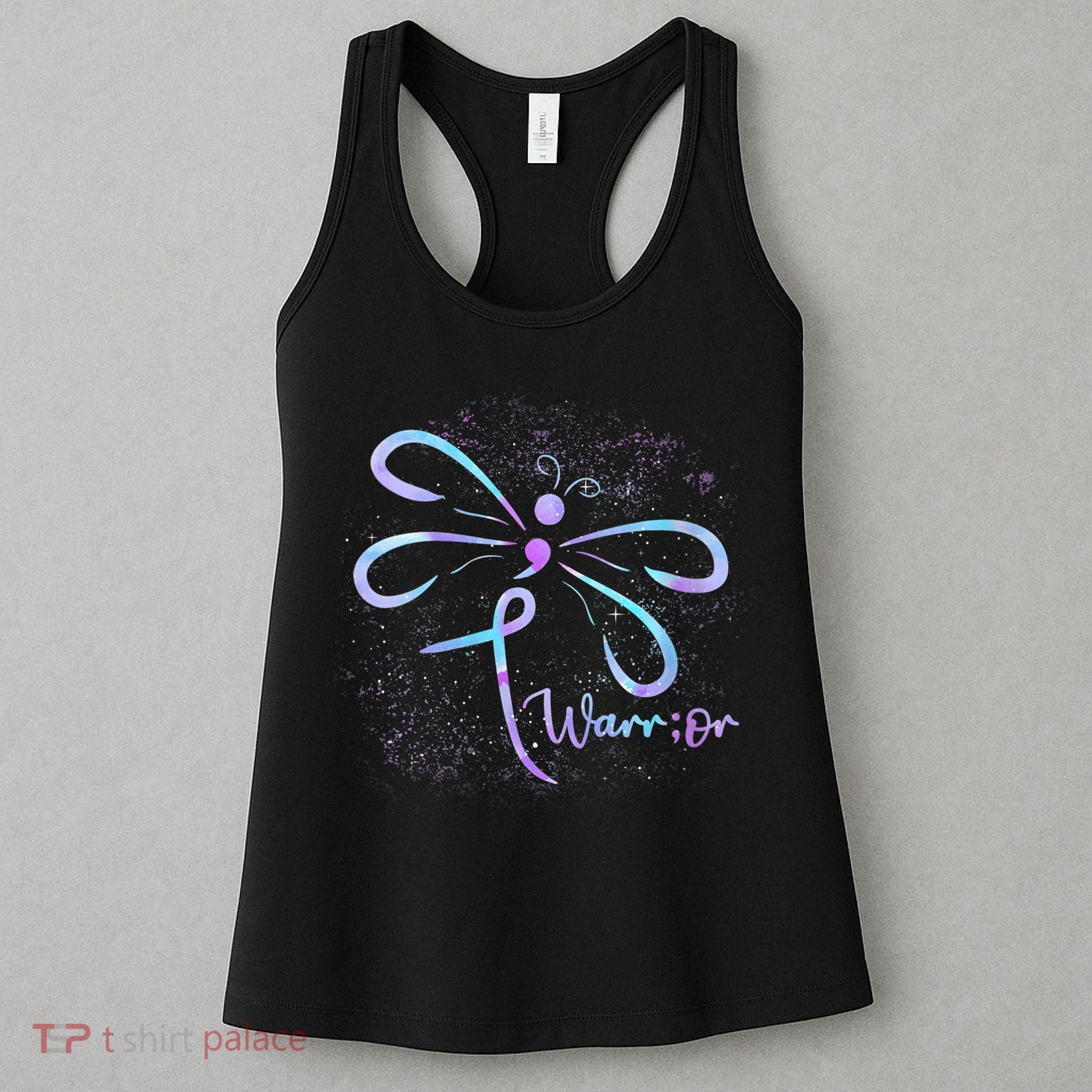 Wo Suicide Prevention Awareness Dragonfly Semicolon Women's Tank Top