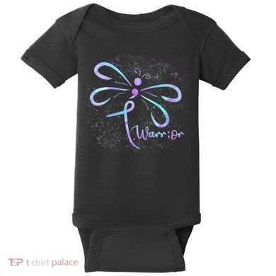Wo Suicide Prevention Awareness Dragonfly Semicolon Baby Bodysuit