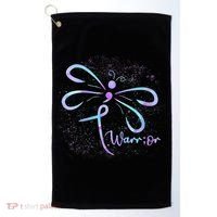 Wo Suicide Prevention Awareness Dragonfly Semicolon Golf Towel thumb 0