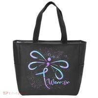 Wo Suicide Prevention Awareness Dragonfly Semicolon Tote Bag thumb 0