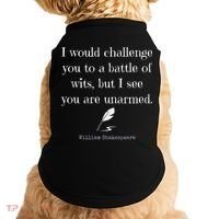William Shakespeare Quote English Literature Doggie Tank thumb 0