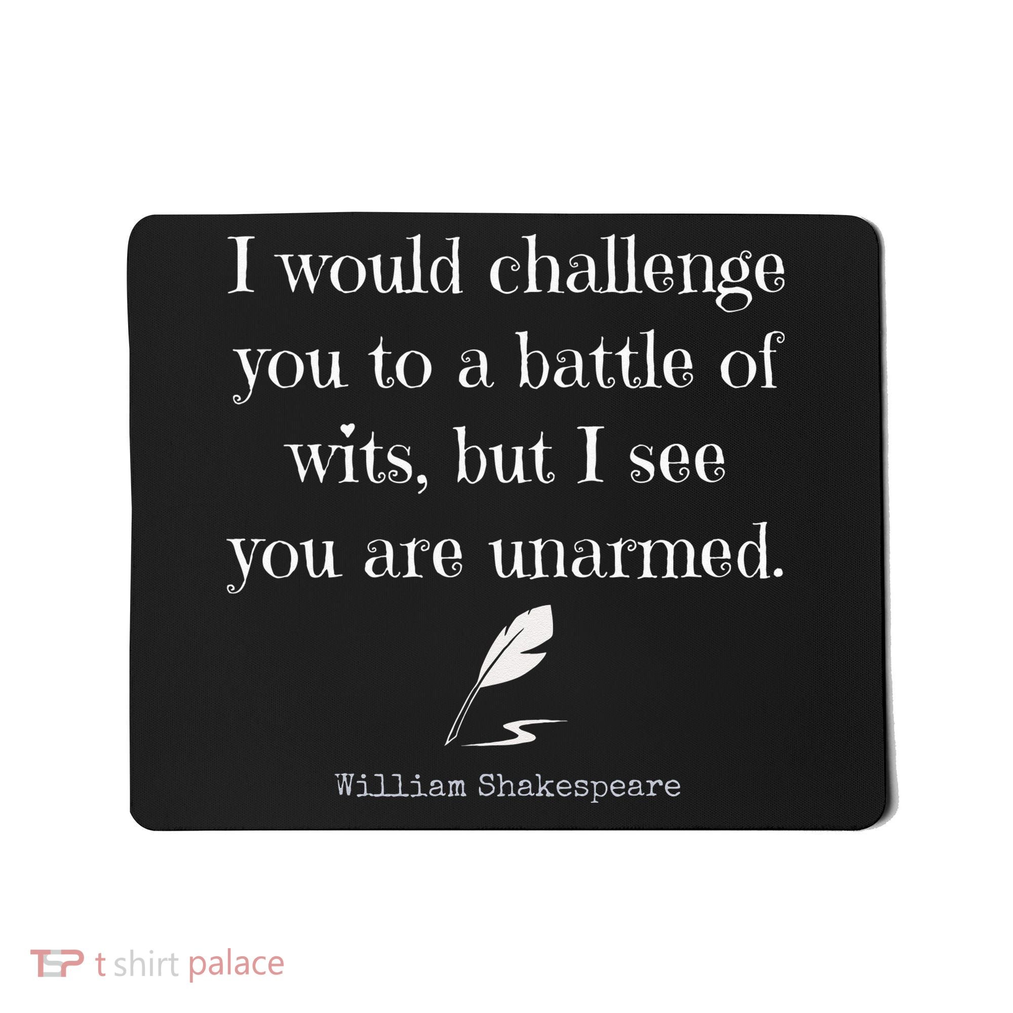 William Shakespeare Quote English Literature Mousepad