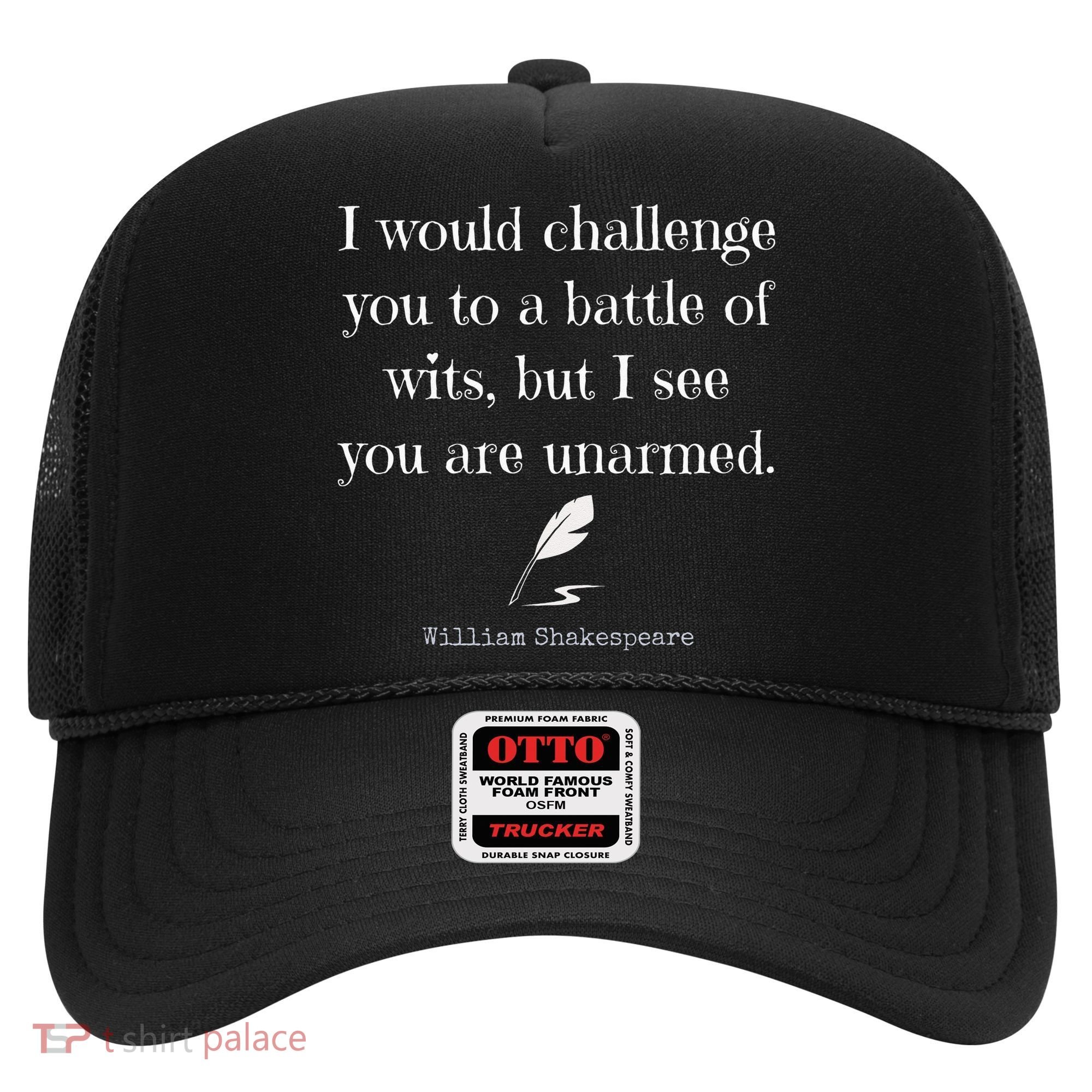 William Shakespeare Quote English Literature Hat