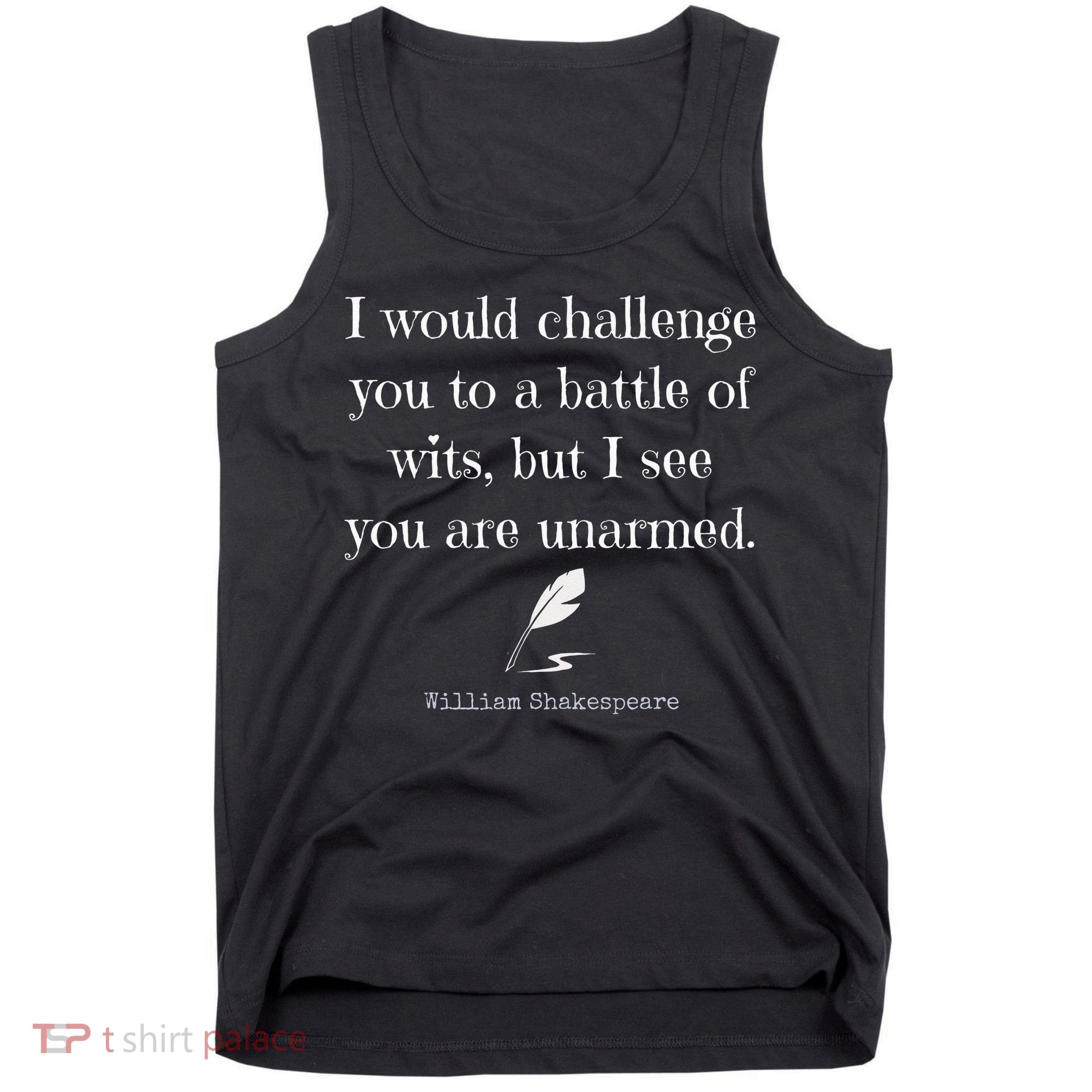 William Shakespeare Quote English Literature Tank Top