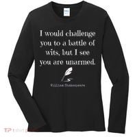 William Shakespeare Quote English Literature Women's Long Sleeve Shirt thumb 0