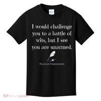 William Shakespeare Quote English Literature Kids T-Shirt thumb 0