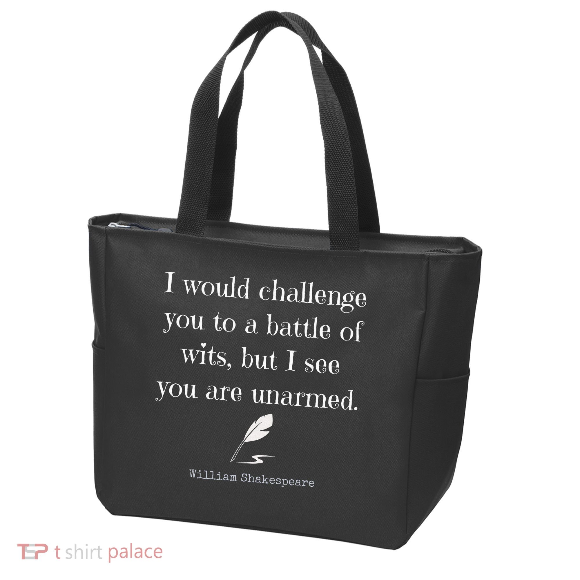 William Shakespeare Quote English Literature Tote Bag