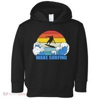 Wake Surfing Retro Sunset Toddler Hoodie thumb 0