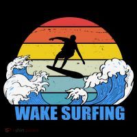 Wake Surfing Retro Sunset Toddler Hoodie thumb 2