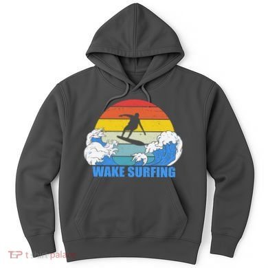Wake Surfing Retro Sunset Hoodie