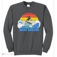 Wake Surfing Retro Sunset Sweatshirt thumb 0