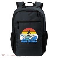 Wake Surfing Retro Sunset Backpack thumb 0