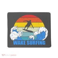 Wake Surfing Retro Sunset Mousepad thumb 0