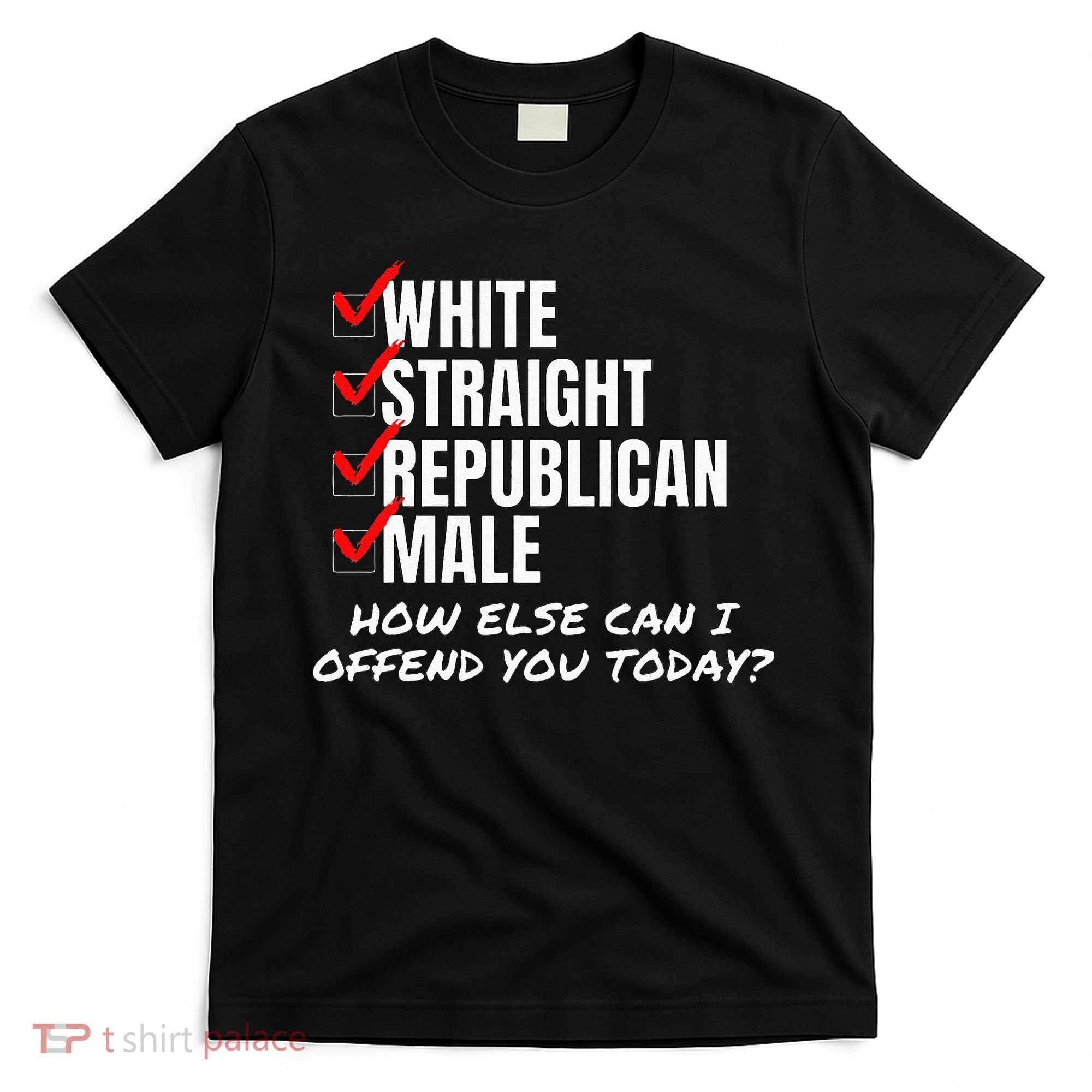 White Straight Republican Male How Can I Offend You T-Shirt