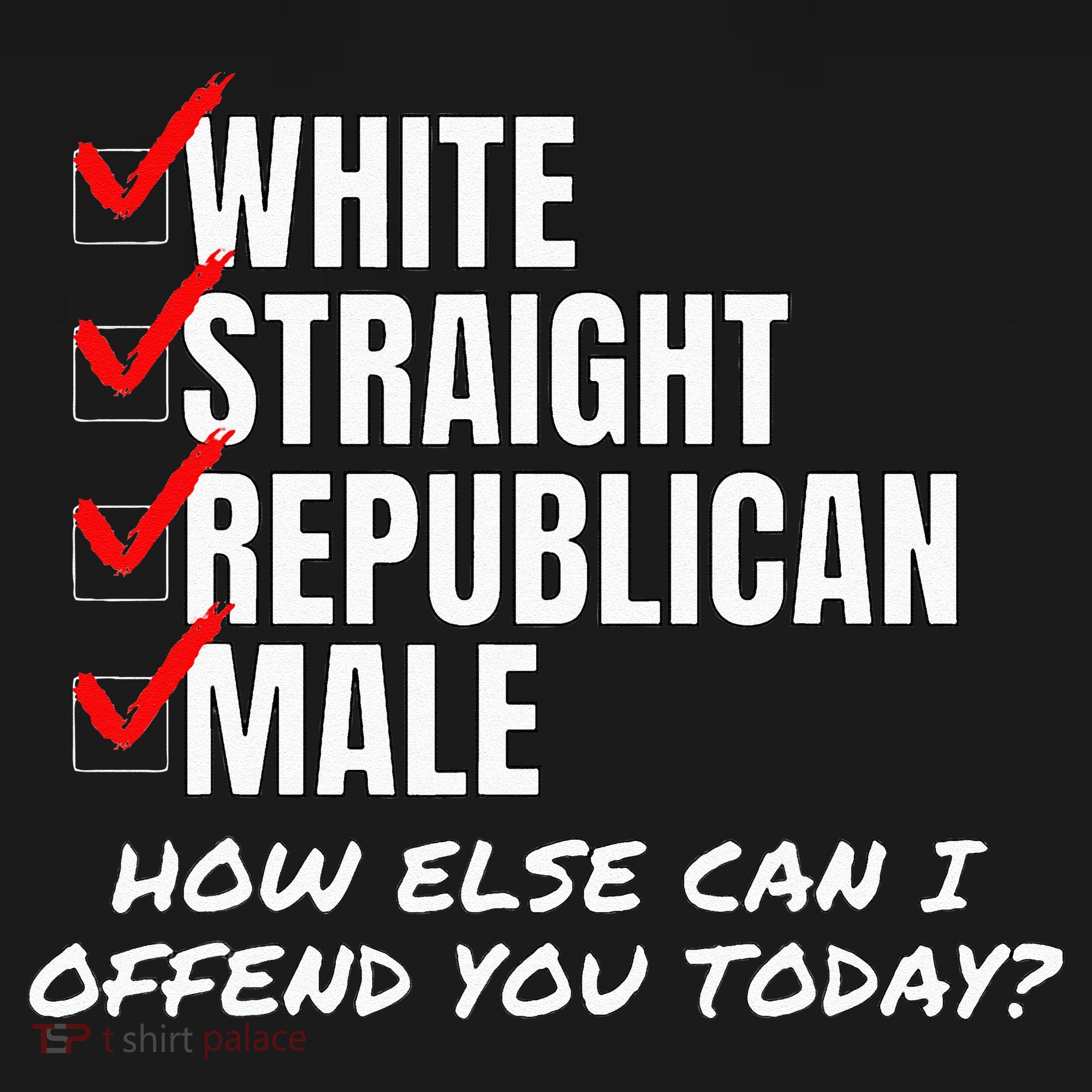 White Straight Republican Male How Can I Offend You Mousepad