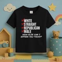 White Straight Republican Male How Can I Offend You Toddler T-Shirt thumb 3