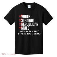White Straight Republican Male How Can I Offend You Kids T-Shirt thumb 0
