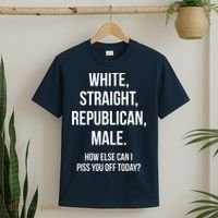 White, Straight, Republican, Male Funny Republican T-Shirt thumb 2