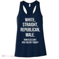 White, Straight, Republican, Male Funny Republican Women's Tank Top thumb 0