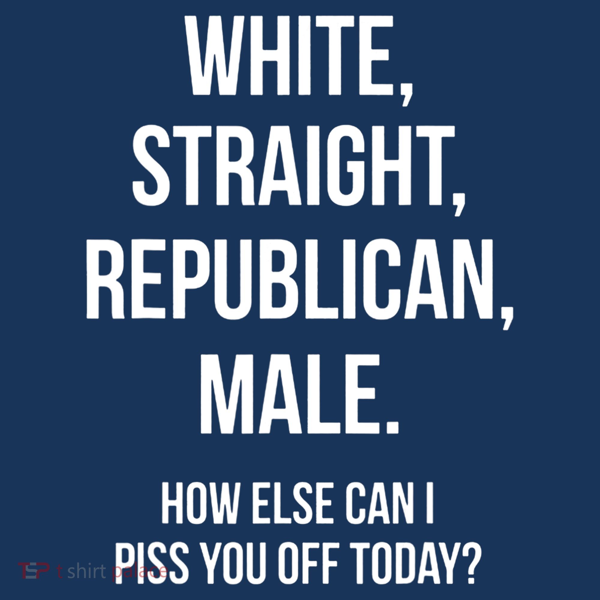 White, Straight, Republican, Male Funny Republican Toddler T-Shirt