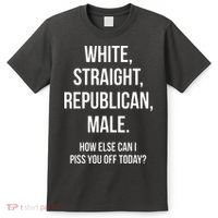 White Straight Republican Male Funny Republican T-Shirt thumb 0