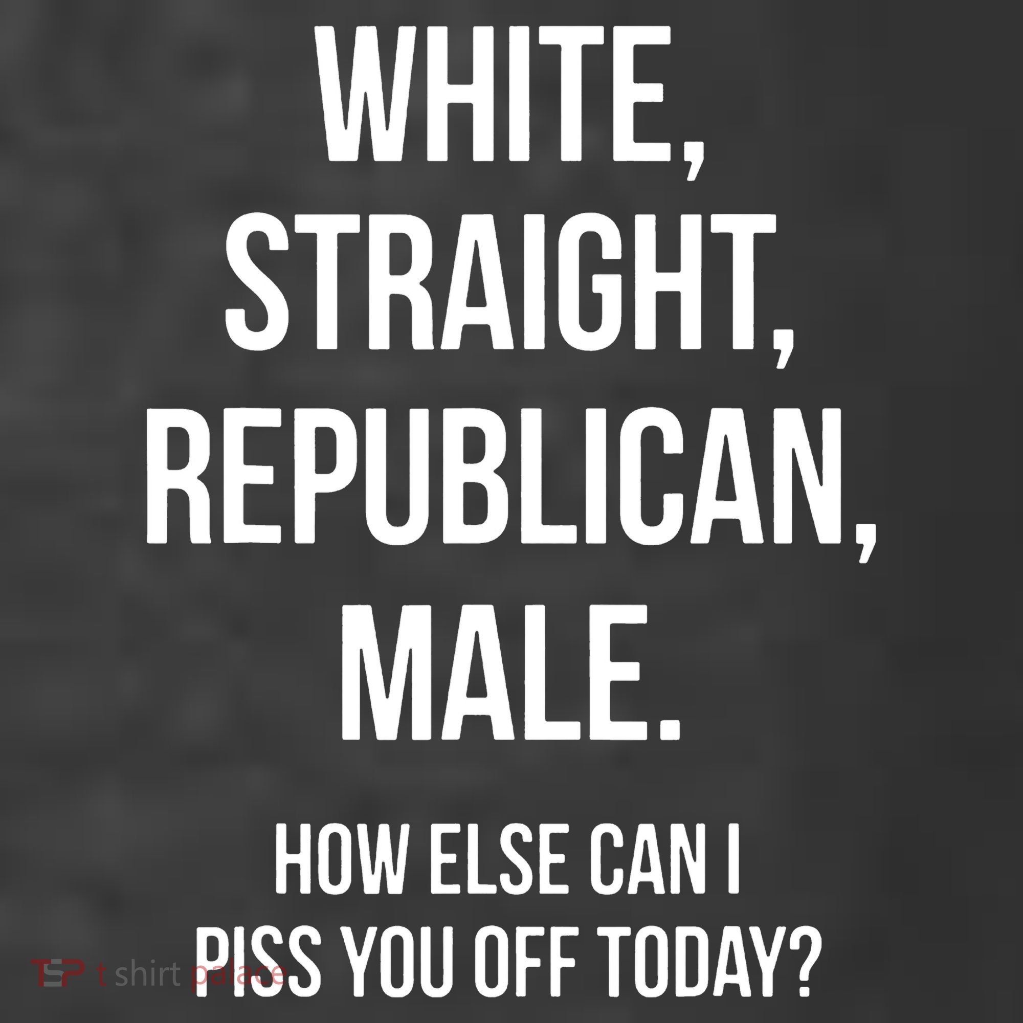 White Straight Republican Male Funny Republican Women's Hoodie