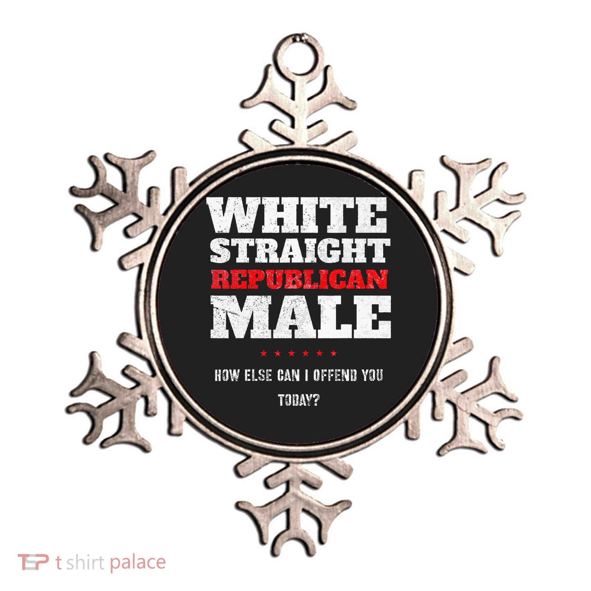 White Straight Republican Male How Else Can I Offend Ornament