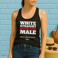 White Straight Republican Male How Else Can I Offend Women's Tank Top thumb 2
