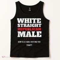 White Straight Republican Male How Else Can I Offend Tank Top thumb 2