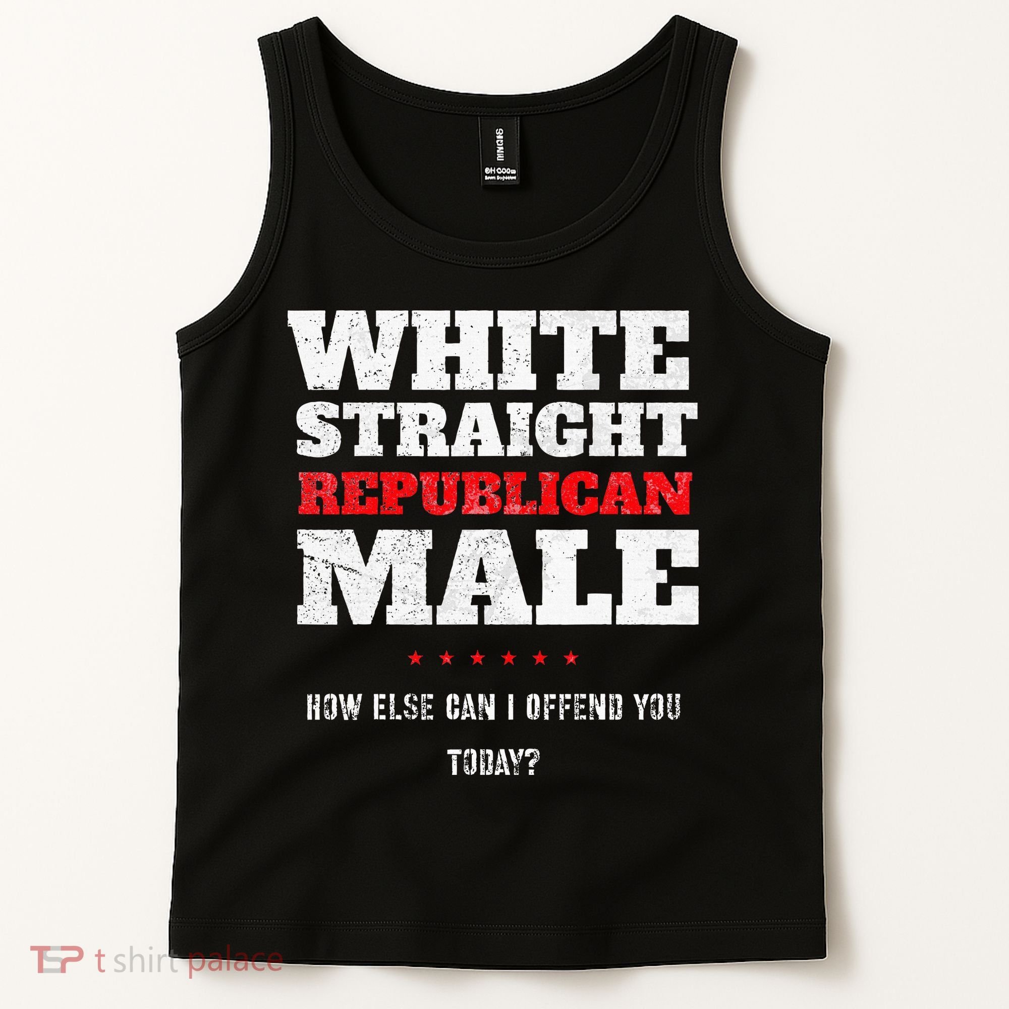 White Straight Republican Male How Else Can I Offend Tank Top