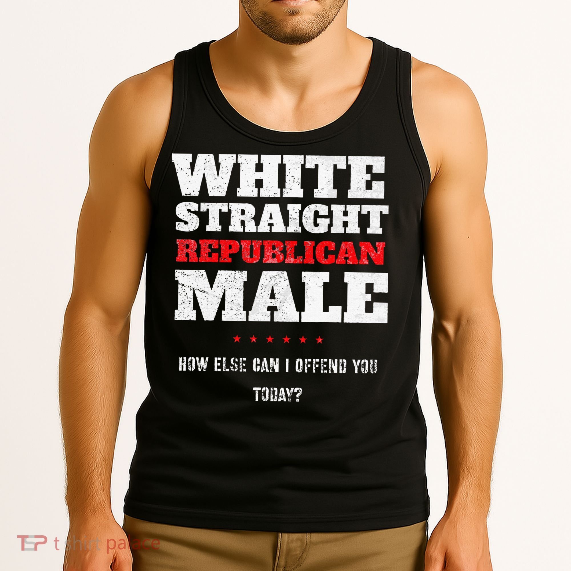 White Straight Republican Male How Else Can I Offend Tank Top