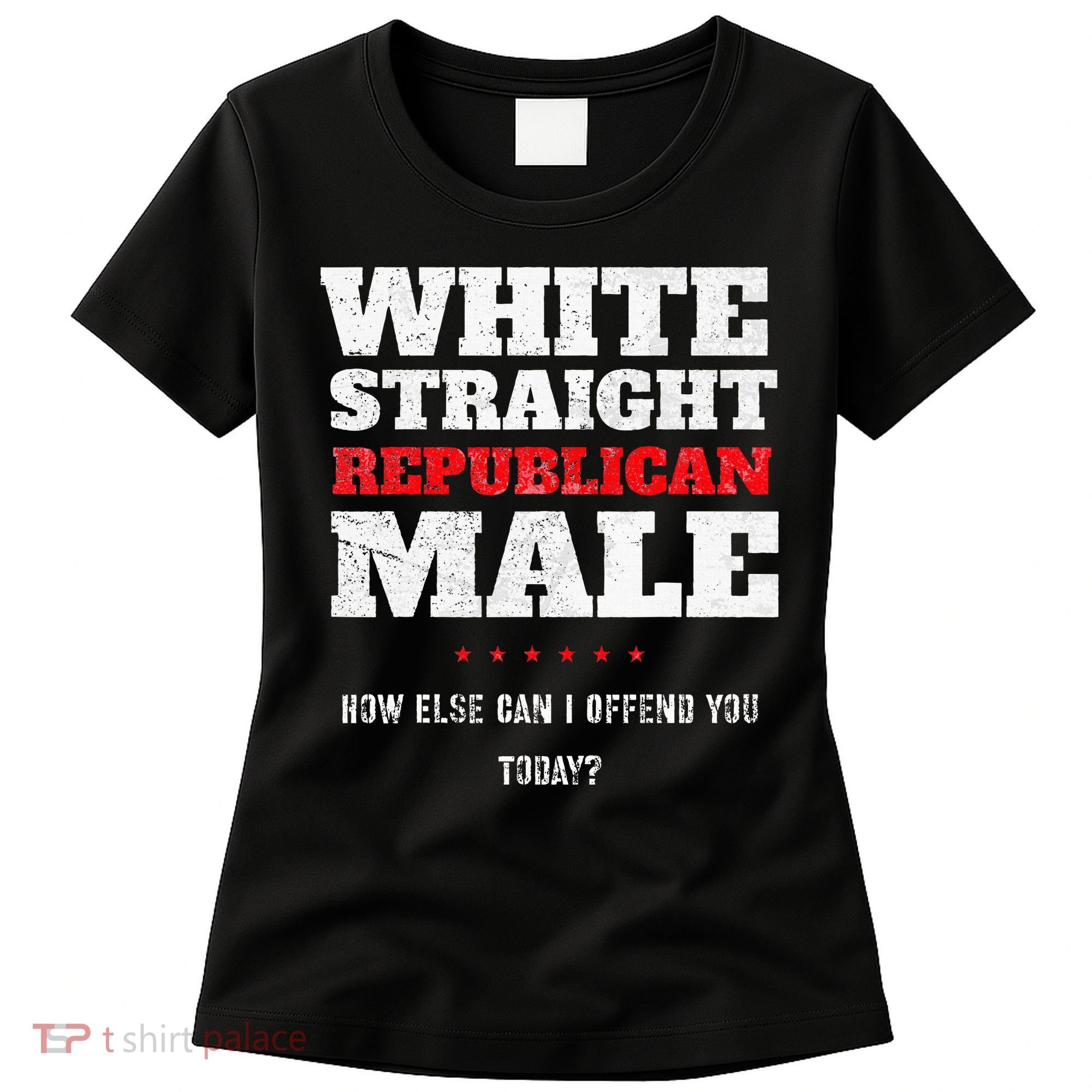 White Straight Republican Male How Else Can I Offend Women's T-Shirt