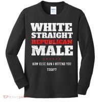 White Straight Republican Male How Else Can I Offend Kids Long Sleeve Shirt thumb 0