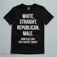 White, Straight, Republican, Male Funny Republican T-Shirt thumb 5