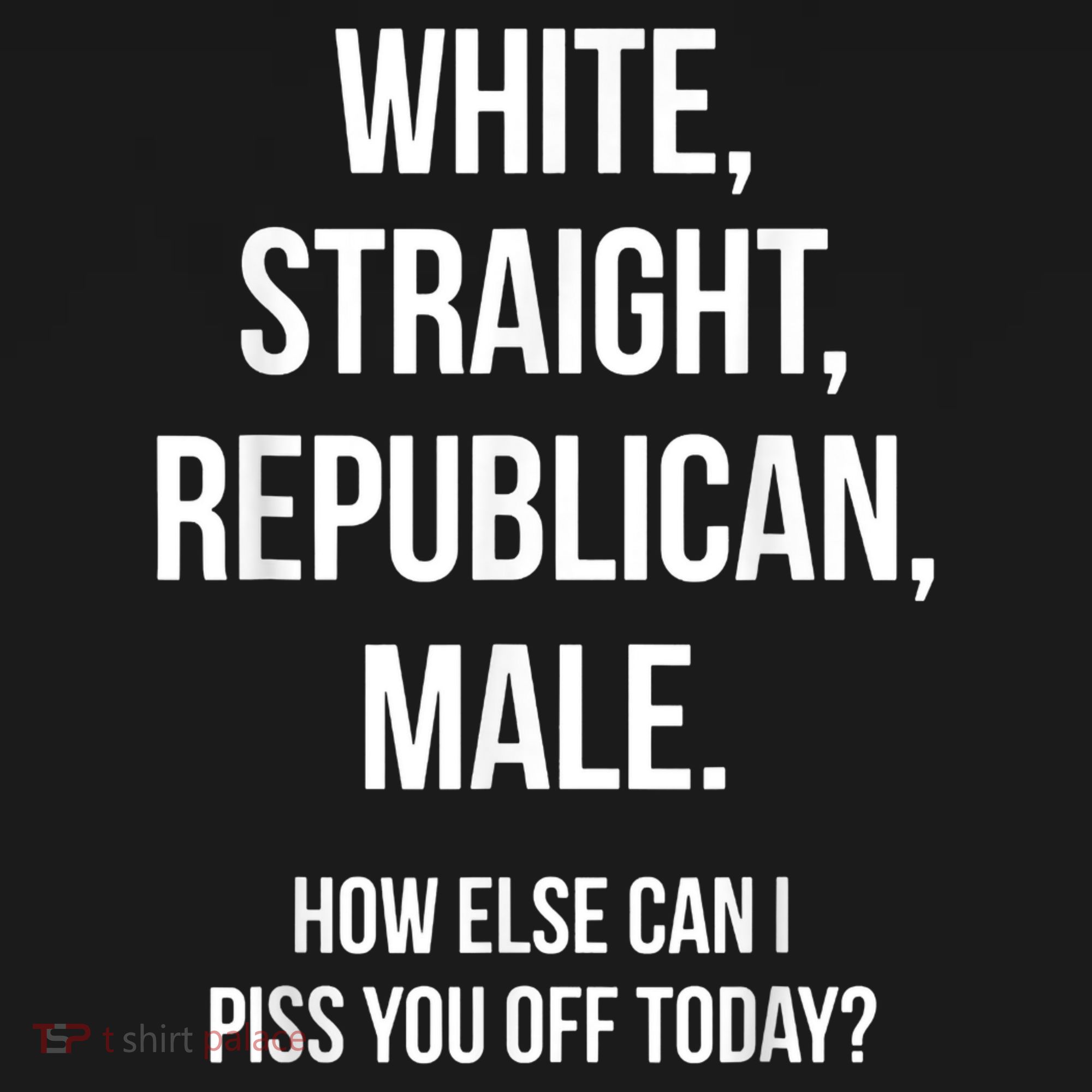 White, Straight, Republican, Male Funny Republican Women's Tank Top