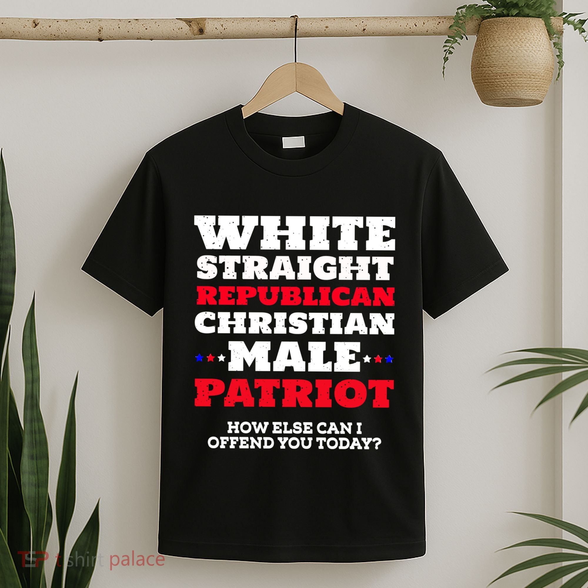 White Straight Republican Christian Male Patriot T-Shirt