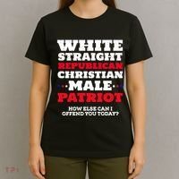White Straight Republican Christian Male Patriot T-Shirt thumb 4