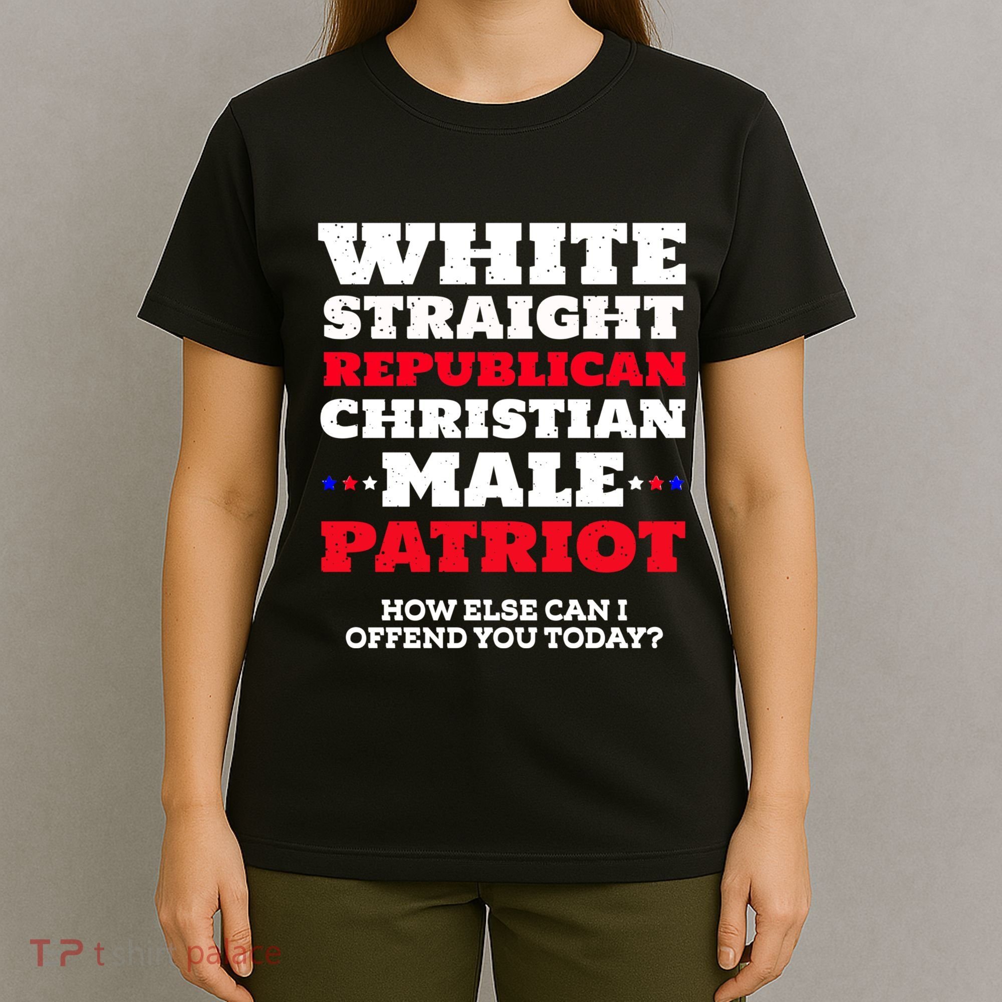White Straight Republican Christian Male Patriot T-Shirt