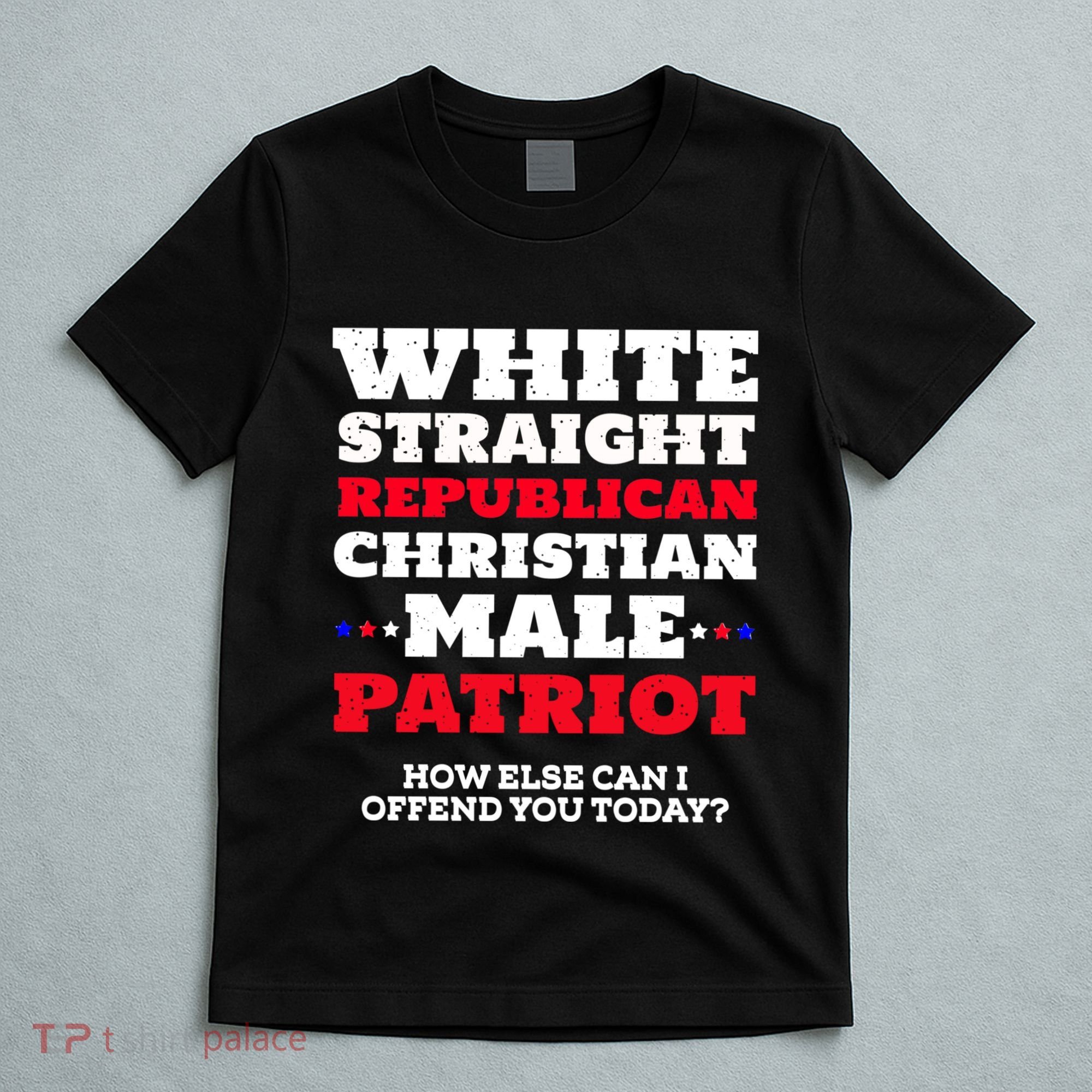 White Straight Republican Christian Male Patriot T-Shirt