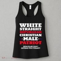 White Straight Republican Christian Male Patriot Women's Tank Top thumb 3