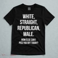 White, Straight, Republican, Male Funny Republican T-Shirt thumb 5