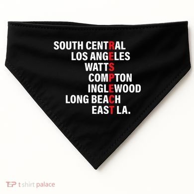 West Side RESPECT Los Angeles Watts Compton Long Beach USA-Made Doggie Bandana