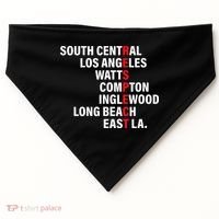 West Side RESPECT Los Angeles Watts Compton Long Beach USA-Made Doggie Bandana thumb 0