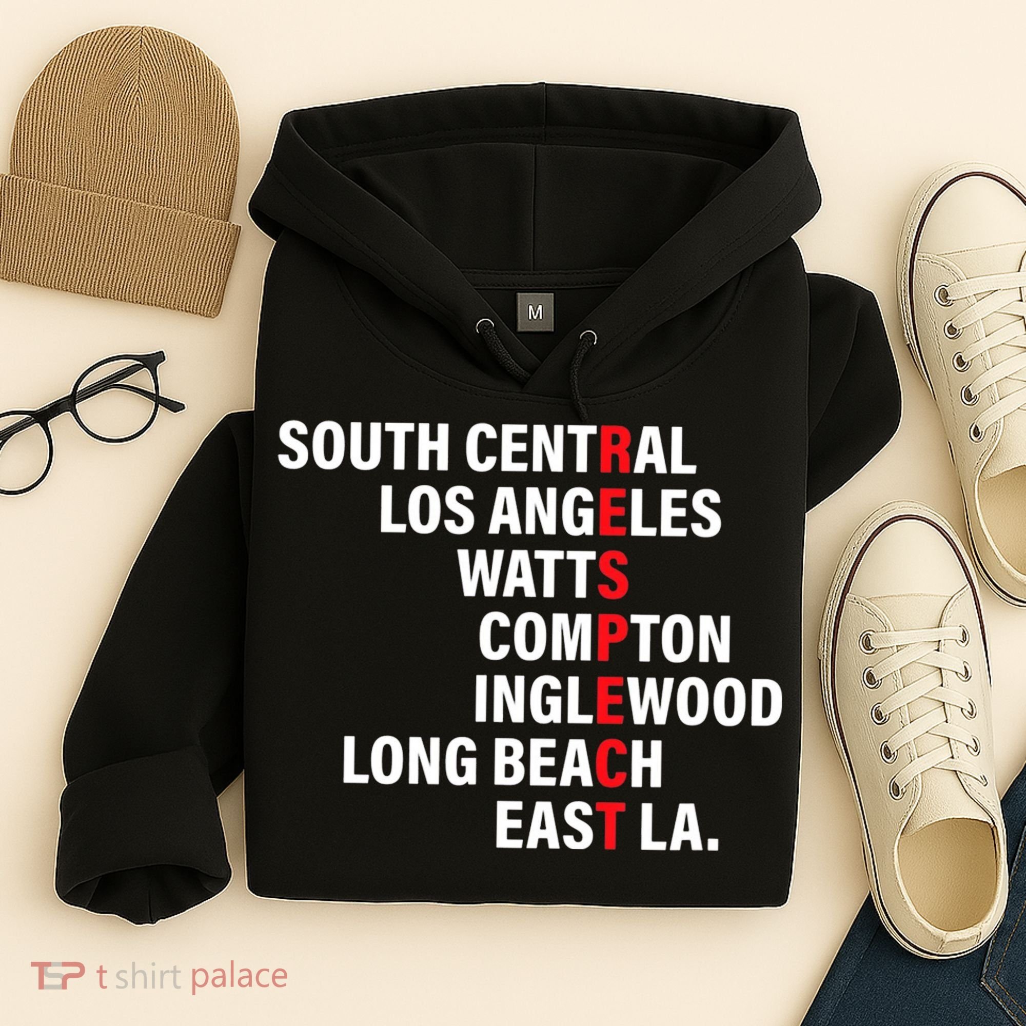 West Side RESPECT Los Angeles Watts Compton Long Beach Hoodie