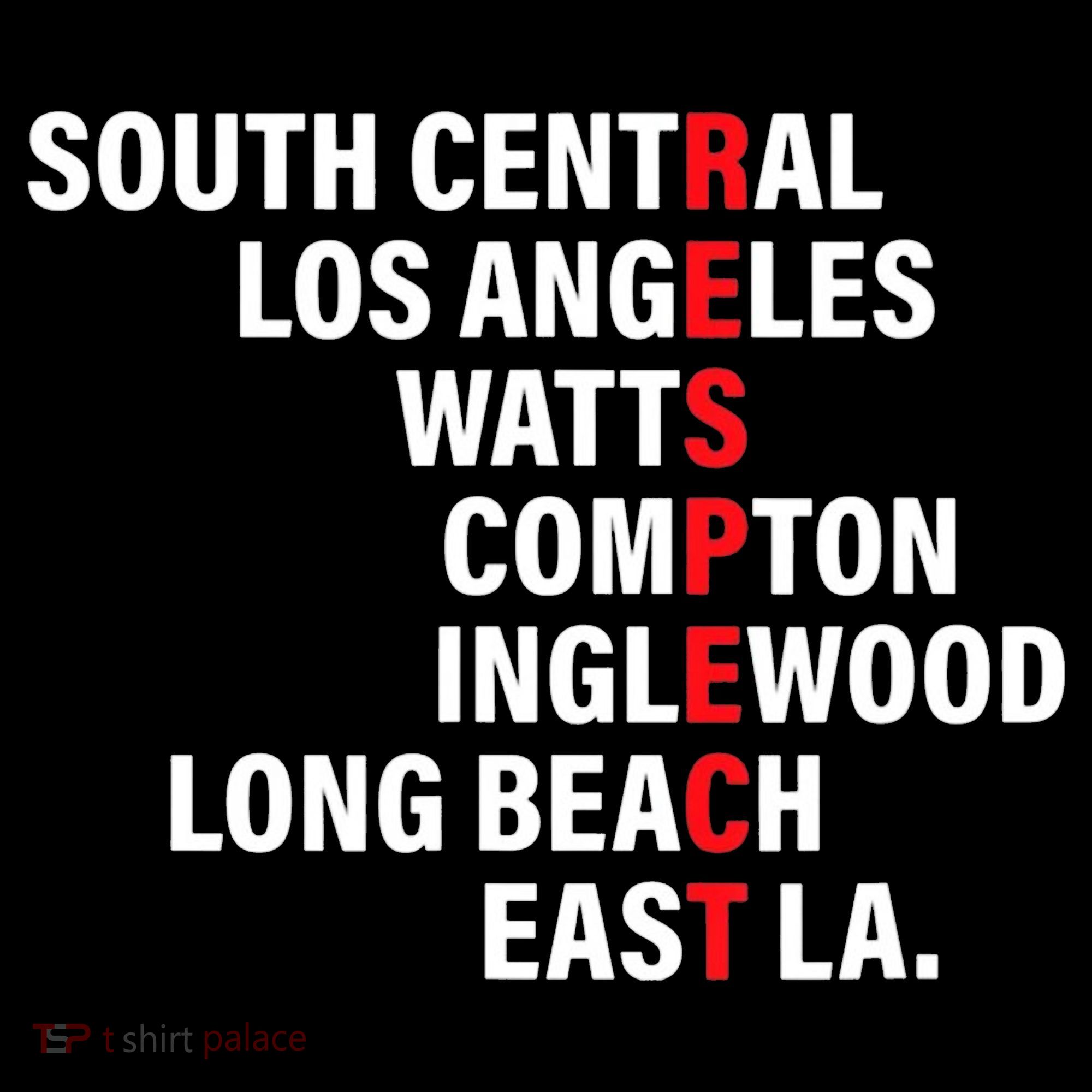 West Side RESPECT Los Angeles Watts Compton Long Beach Long Sleeve Shirt