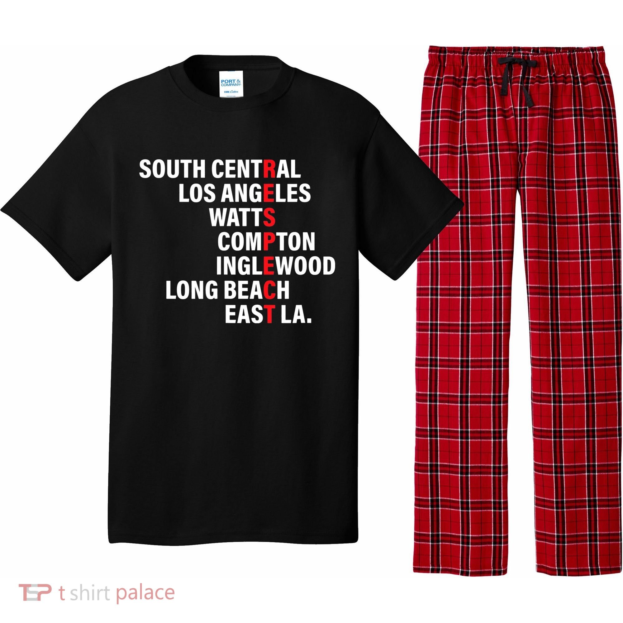 West Side RESPECT Los Angeles Watts Compton Long Beach Pajama Set