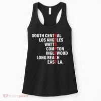 West Side RESPECT Los Angeles Watts Compton Long Beach Women's Tank Top thumb 0