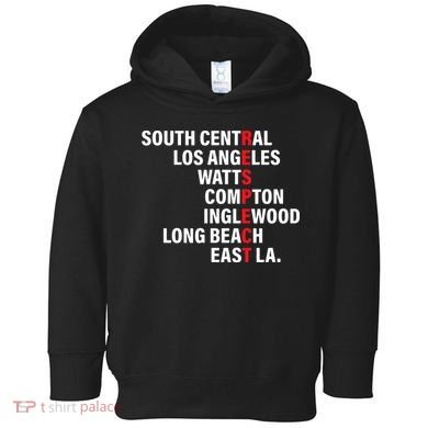 West Side RESPECT Los Angeles Watts Compton Long Beach Toddler Hoodie